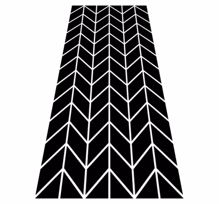 Vinyl teppich bad mit geometrischen pfeilen - TenStickers