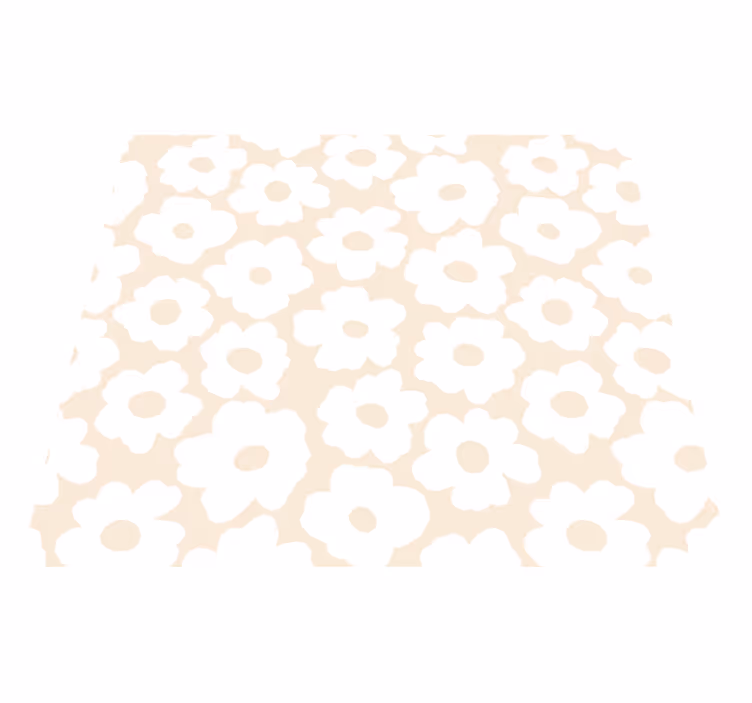 Vinyl teppich blumen weiße mohnblume - TenStickers
