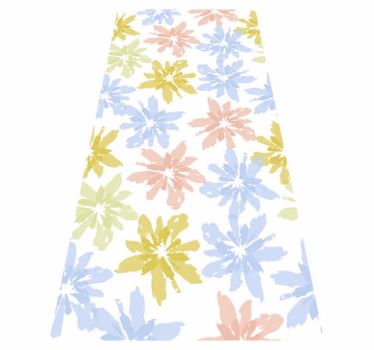 Vinyl teppich schlafzimmer mit floralen fensterfolien - TenStickers