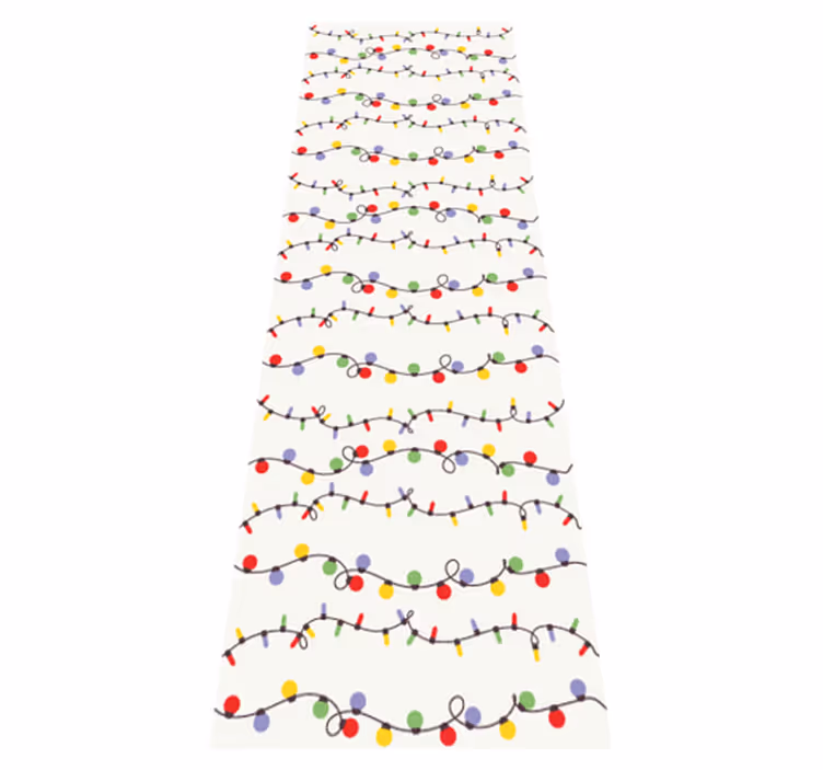 Vinyl teppich weihnachten bunte weihnachtslichter - TenStickers