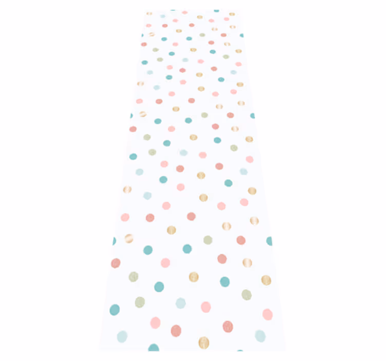 Vinyl teppich schlafzimmer mit glitzer konfetti punktmuster - TenStickers