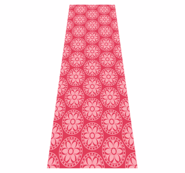 Vinyl teppich schlafzimmer pink koreanische kreise - TenStickers