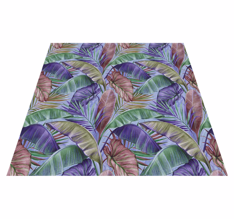 Vinyl teppich natur tropisches blatt design - TenStickers