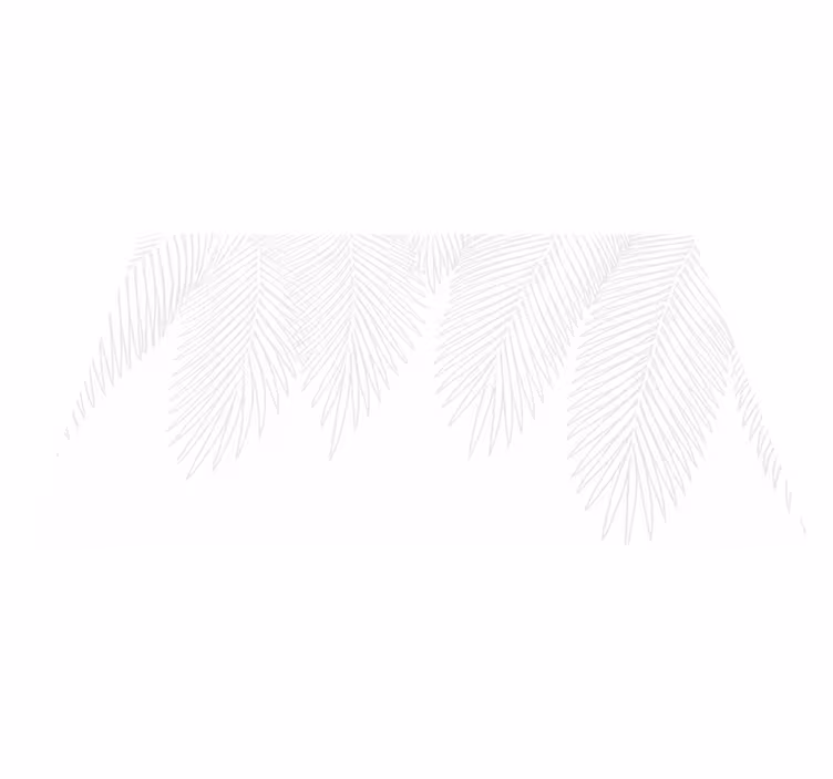 Vinyl teppich schlafzimmer neutral palme - TenStickers
