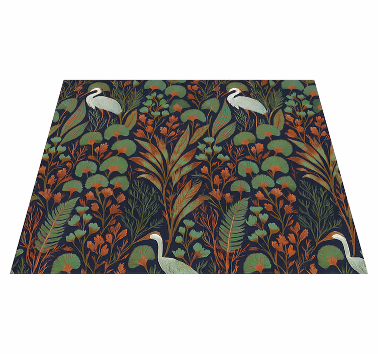 Vinyl teppich schlafzimmer exotische asiatische natur - TenStickers