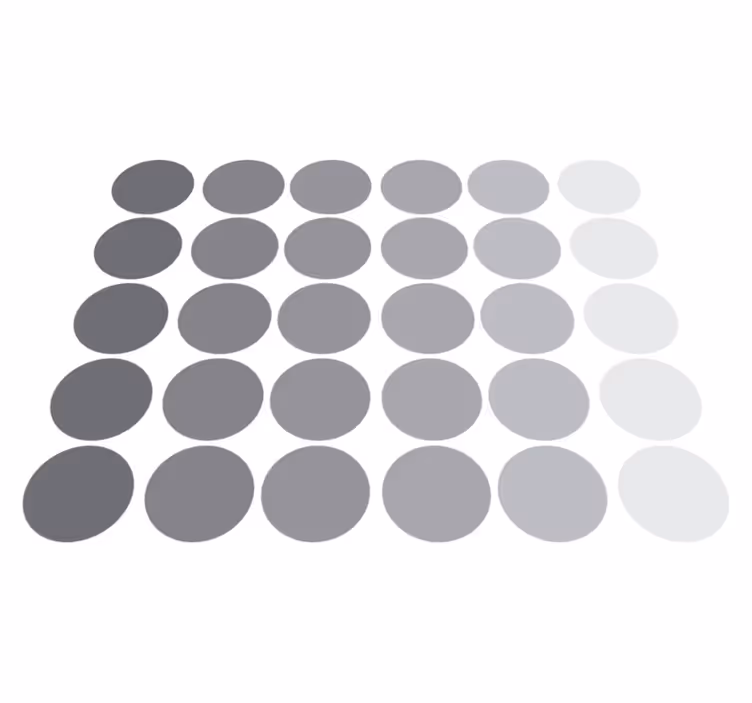 Vinyl teppich geometrisch graue kreise cpprivalia - TenStickers