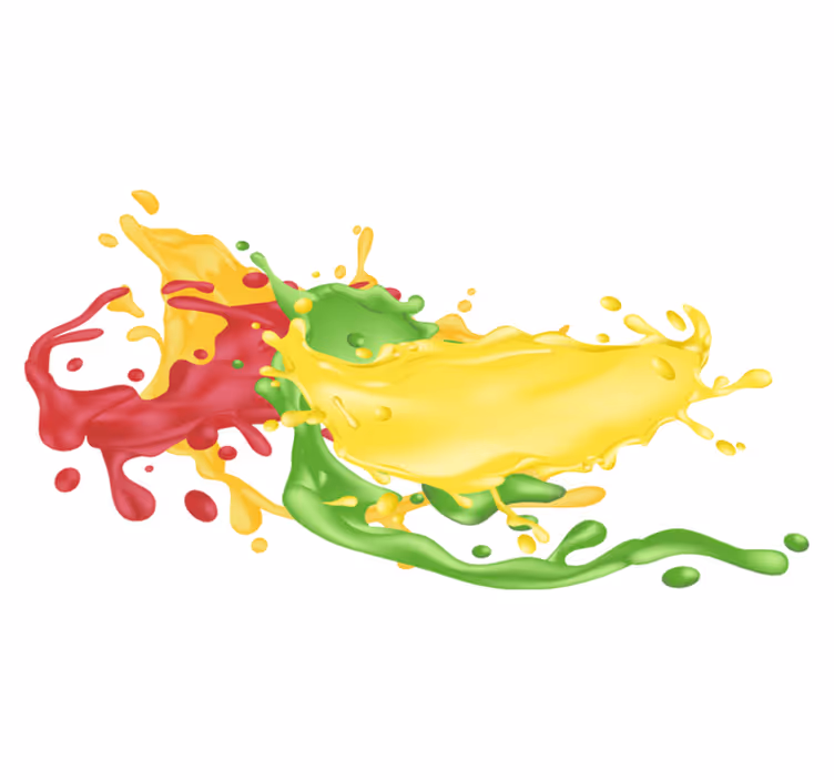 Vinyl teppich geometrisch farbige spritzformen - TenStickers