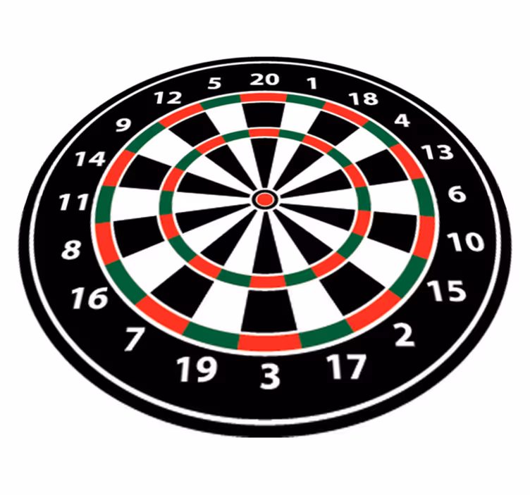 Vinyl teppich spiele mit dartspiel aufkleber - TenStickers