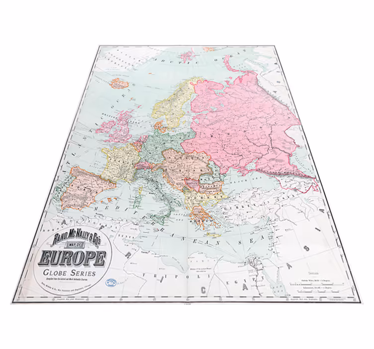 Vinyl teppich weltkarte europa karte 1900 - TenStickers