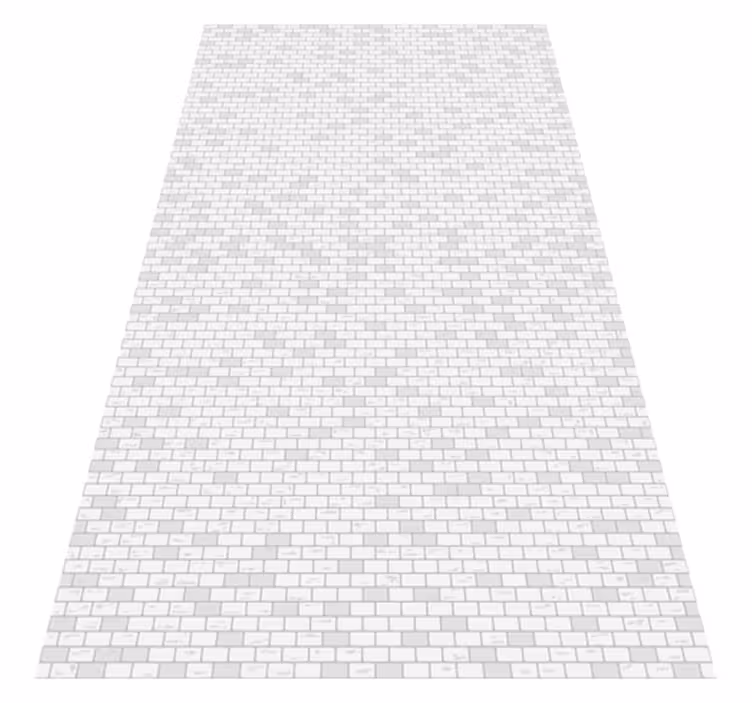 Vinyl teppich bad elegantes ziegelmuster - TenStickers