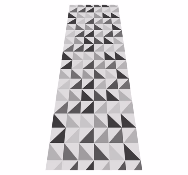 Vinyl teppich bad geometrische dreiecke - TenStickers