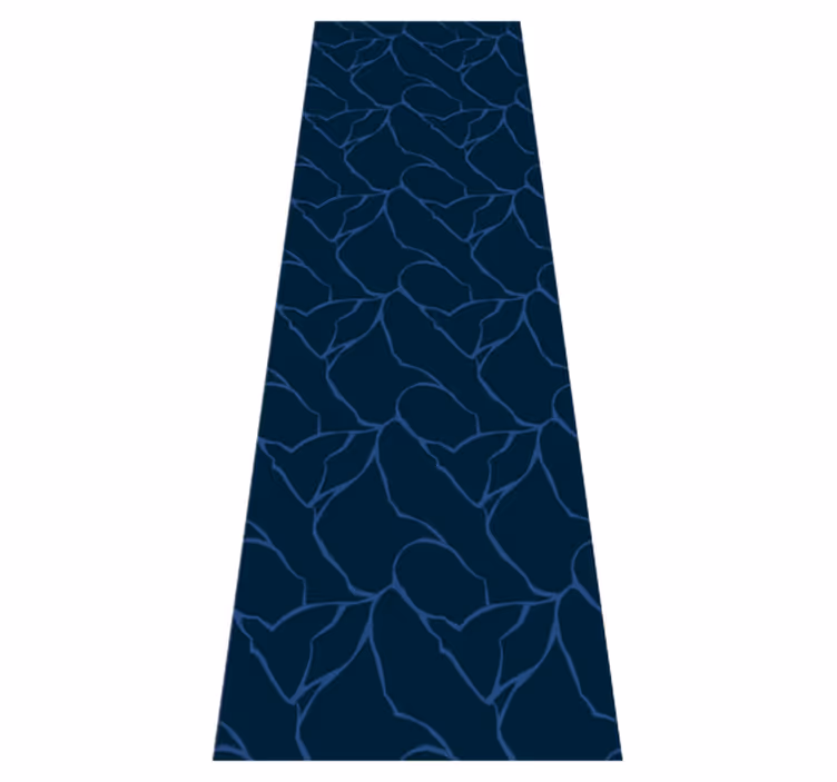Vinyl teppich bad mit blauem marmor design - TenStickers