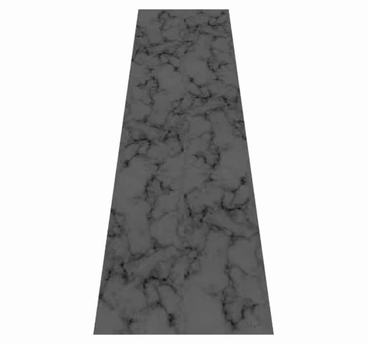 Vinyl teppich bad mit schwarzem marmoriertem design - TenStickers