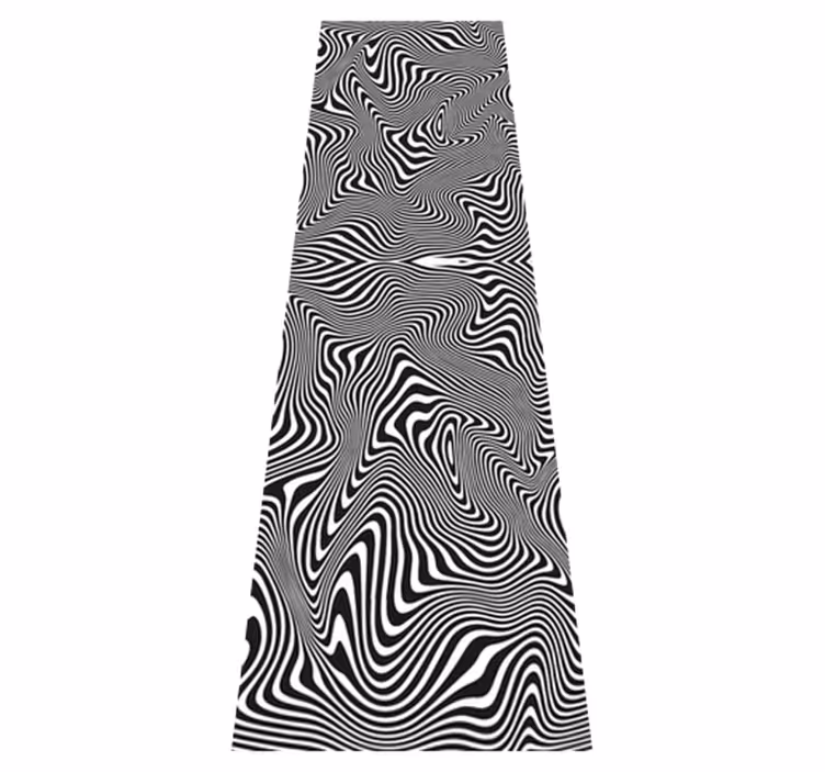 Vinyl teppich bad zebra 3d effekt dusche - TenStickers