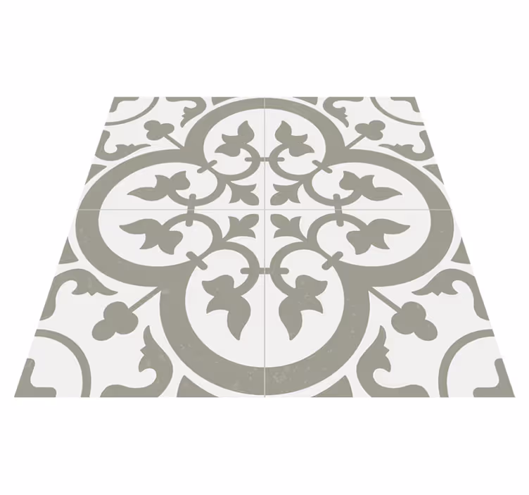 Vinyl teppich küche azulejo marokko evergreen fog - TenStickers