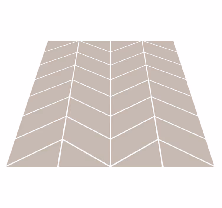 Vinyl teppich küche im skandinavischen stil beige weiß - TenStickers