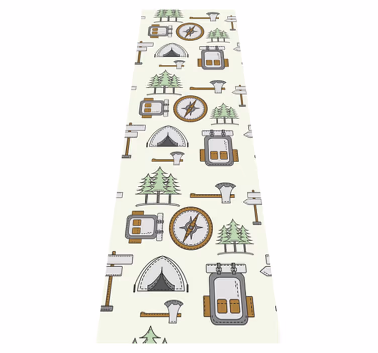 Vinyl teppich schlafzimmer campingausrüstung set - TenStickers