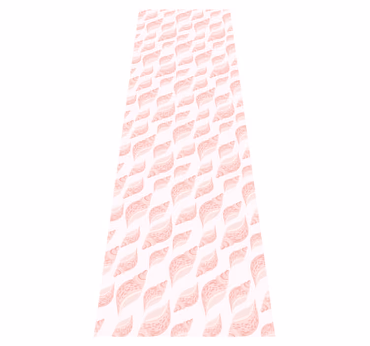 Vinyl teppich schlafzimmer mit trendigem rosa muschel-muster - TenStickers