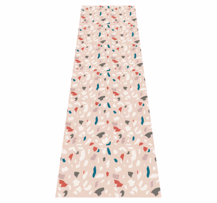 Vinyl teppich schlafzimmer mit terrazzo-muster - TenStickers