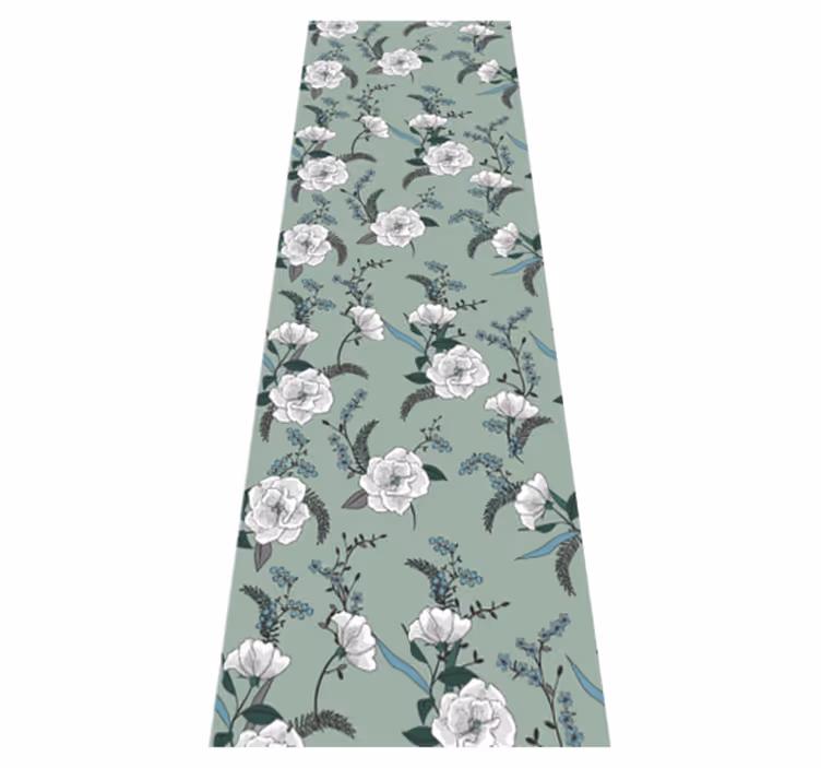 Vinyl teppich schlafzimmer schöner weißer magnolienbaum - TenStickers
