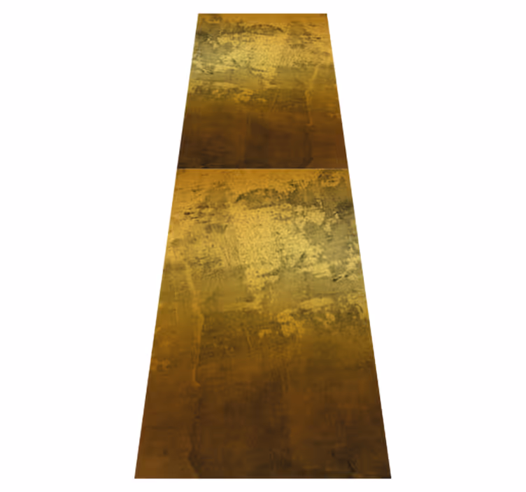 Vinyl teppich schlafzimmer retro rohes goldenes muster - TenStickers