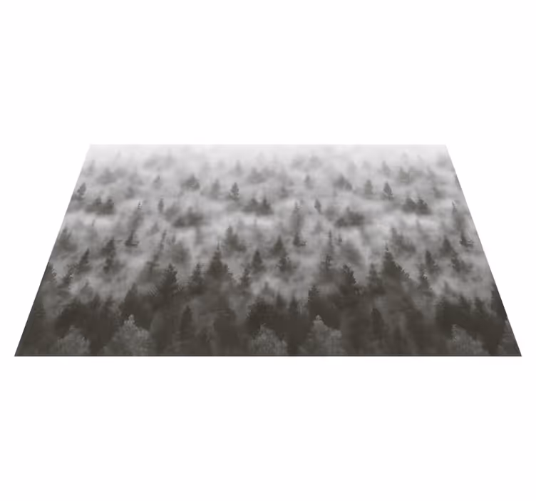 Vinyl teppich schlafzimmer 3d nebeliger geheimnisvoller berg - TenStickers