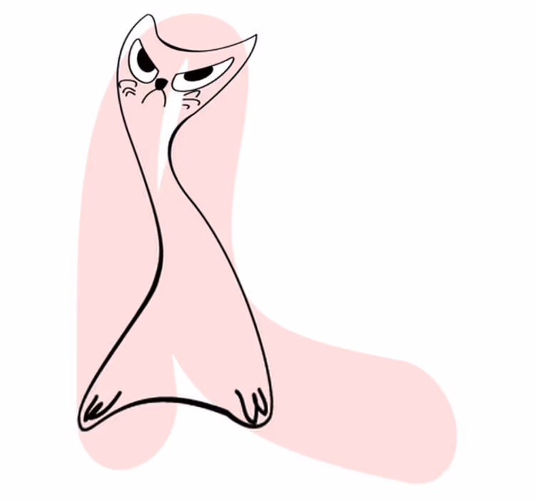 Vinyl teppich schlafzimmer katzenmotiv rosa - TenStickers