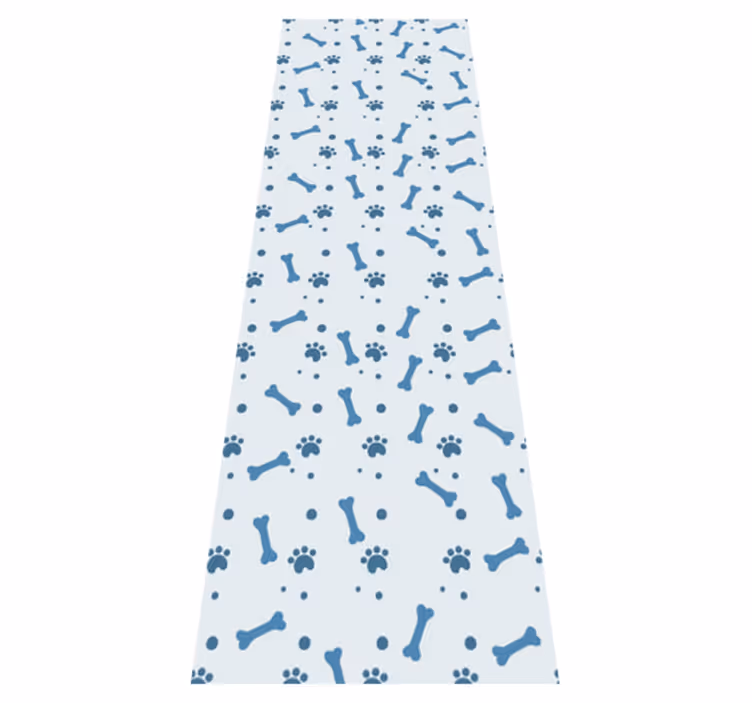 Vinyl teppich schlafzimmer mit blauen hundeknochen - TenStickers