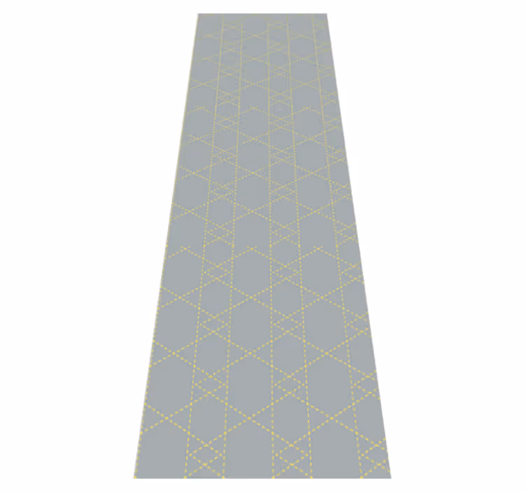 Vinyl teppich schlafzimmer mit origami dreiecken - TenStickers