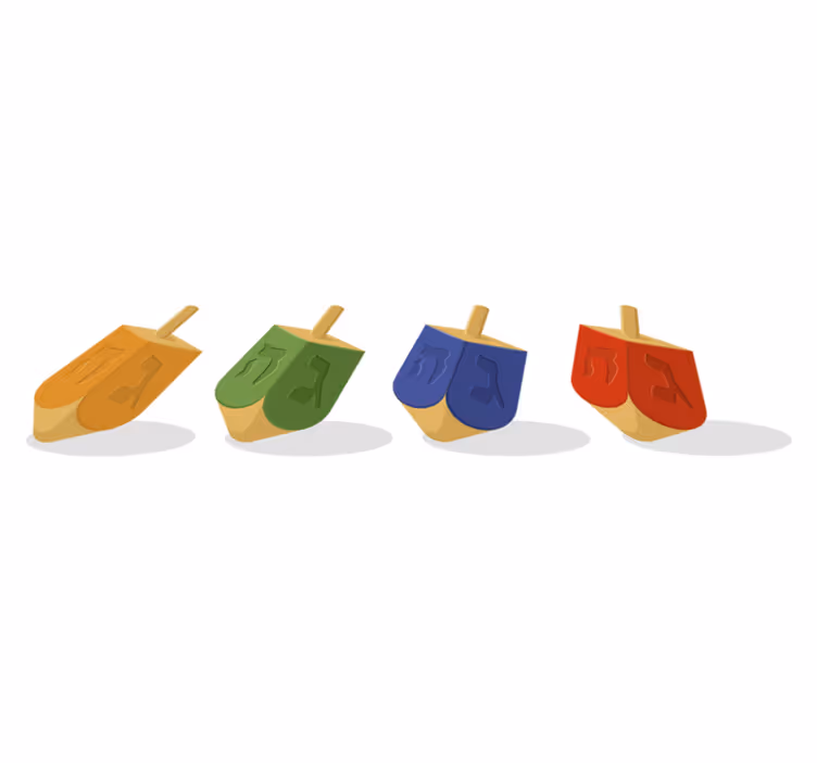 Vinyl teppich schlafzimmer dreidel design - TenStickers