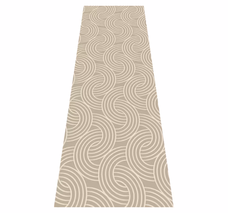 Vinyl teppich nordisch beige skandinavisches muster - TenStickers