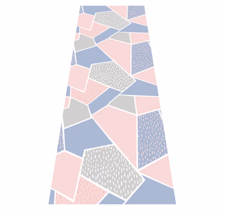 Vinyl teppich nordisch geometrische pastelltöne - TenStickers