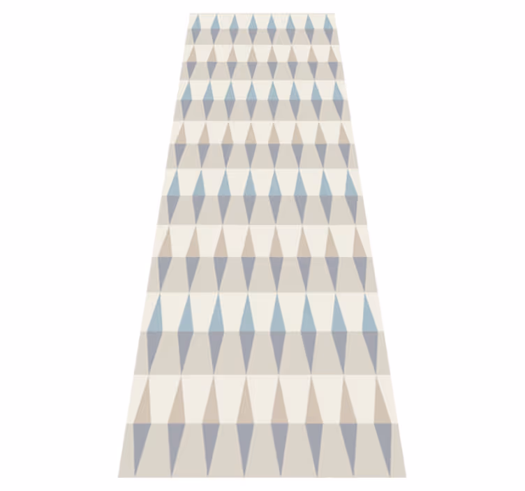 Vinyl teppich nordisch geometrisch blauer himmel - TenStickers
