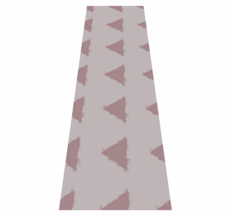 Vinyl teppich nordisch beige japandi dreiecke muster - TenStickers