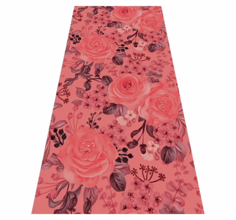 Vinyl teppich natur harmonische blumen - TenStickers