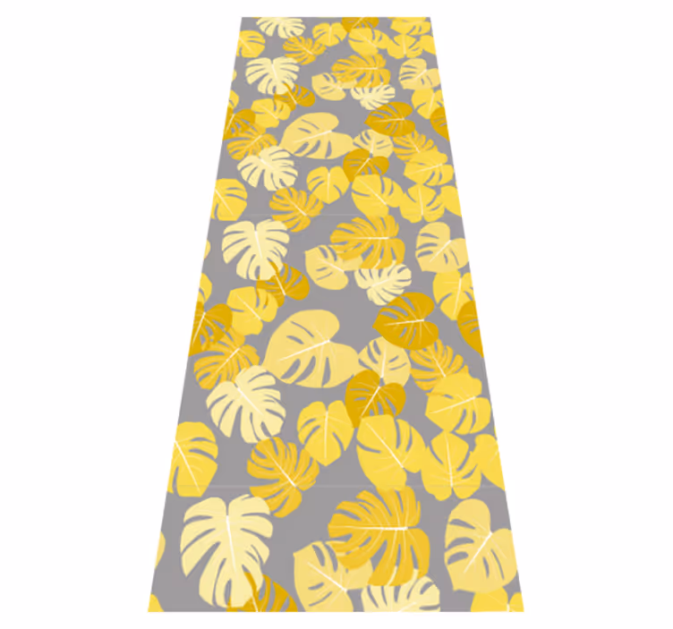 Vinyl teppich natur pantone monstera blatt - TenStickers