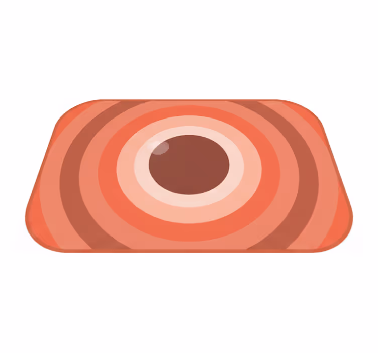 Vinyl teppich modern terra rosa - TenStickers