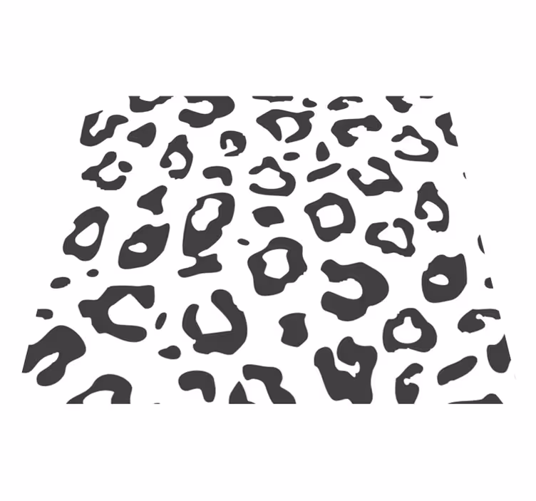 Vinyl teppich tiere schwarz leopard - TenStickers
