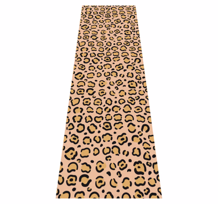 Vinyl teppich tiere leopard pastellfarben druck - TenStickers