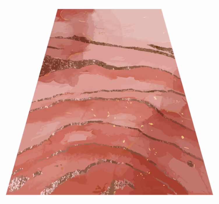 Vinyl teppich modern schimmerndes rosa aquarell - TenStickers