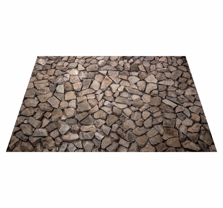 Vinyl teppich textur mit rustikalem 3d steinmuster - TenStickers