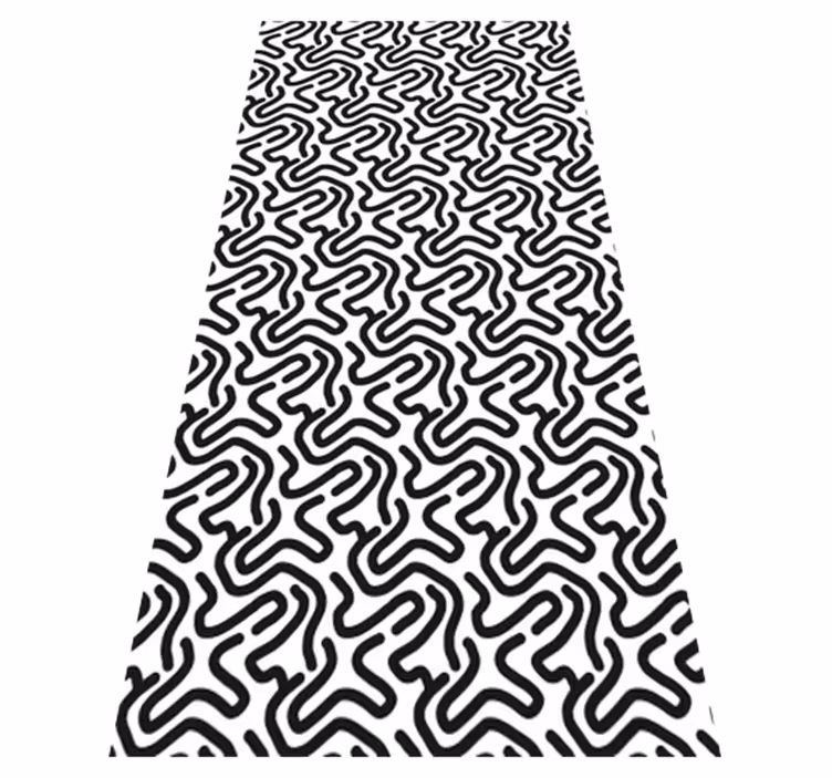 Vinyl teppich textur labyrinthmuster - TenStickers