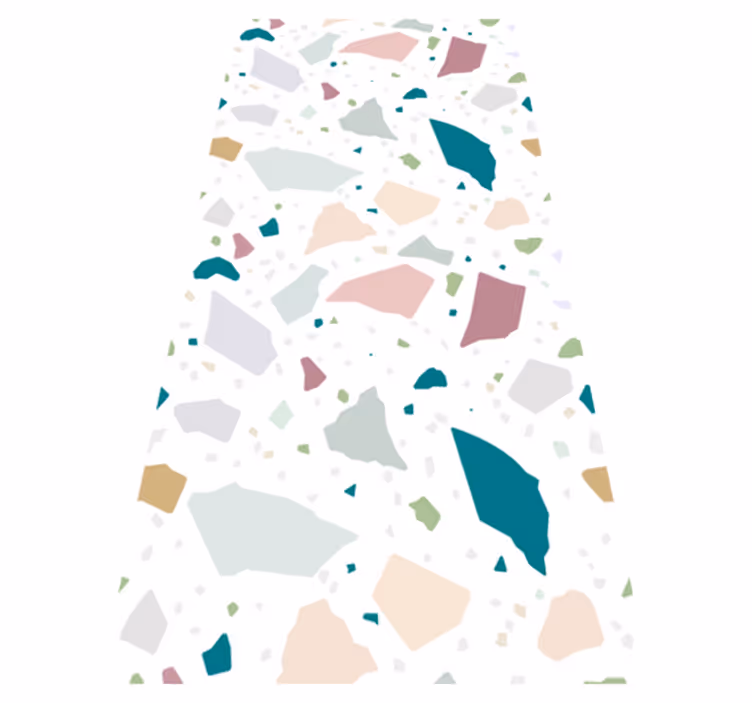 Vinyl teppich textur im mediterranen terrazzo-design - TenStickers
