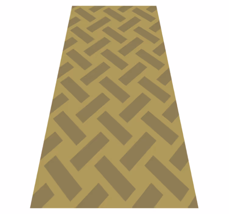 Vinyl teppich textur geometrisches gelbes quadratmuster - TenStickers