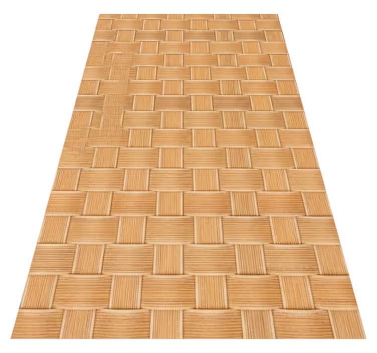 Vinyl teppich textur naturliches korbgeflecht muster - TenStickers