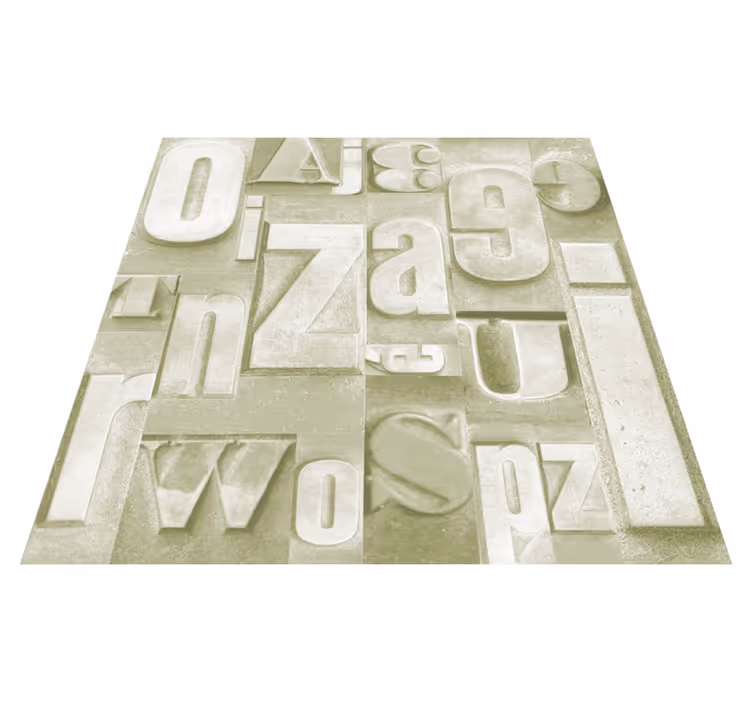 Vinyl teppich spruch im 3d industrie stil - TenStickers