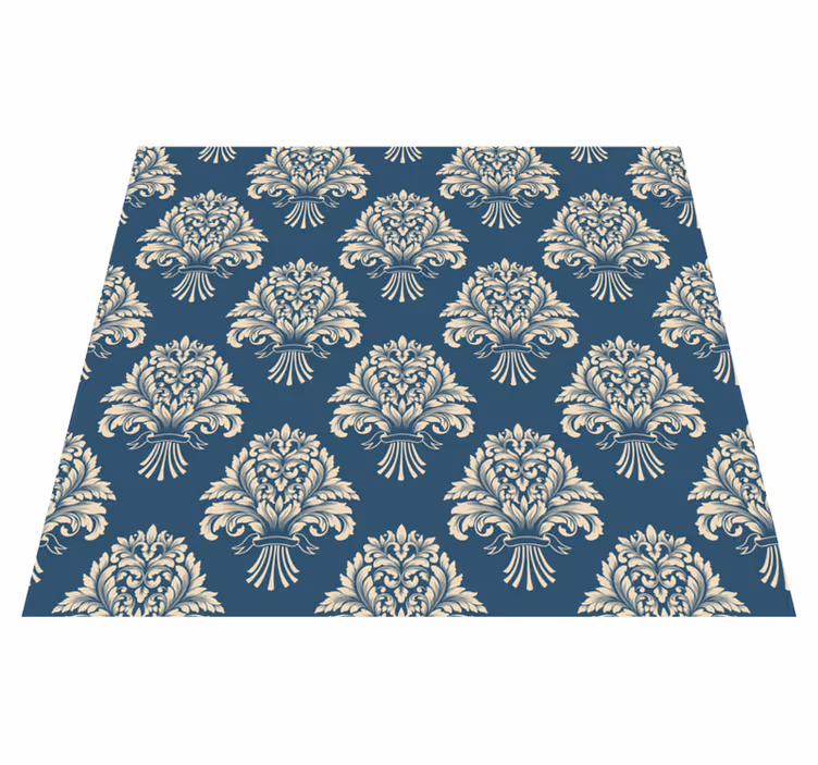 Vinyl teppich vintage mit barockem blumendesign - TenStickers