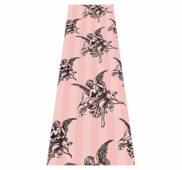 Vinyl teppich vintage im toile jouy muster - TenStickers