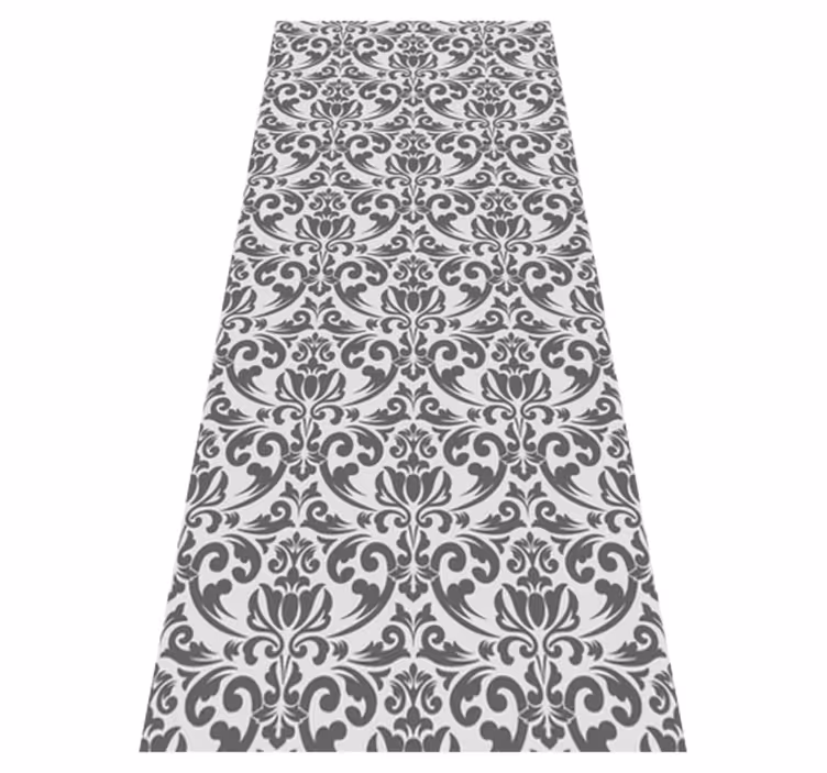 Vinyl teppich vintage mit abstraktem damask-muster - TenStickers