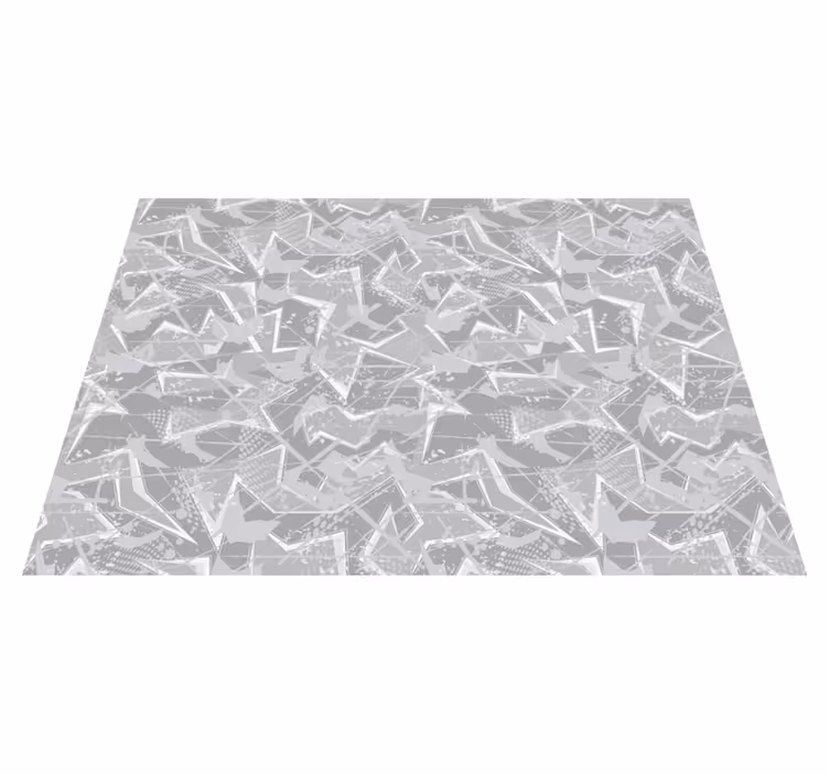 Vinyl teppich vintage graue feine 80er grafiken - TenStickers